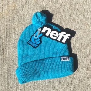 Neff blue beanie o/s